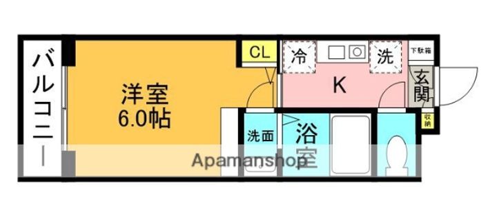 ロイヤルコート武蔵境106の間取り
