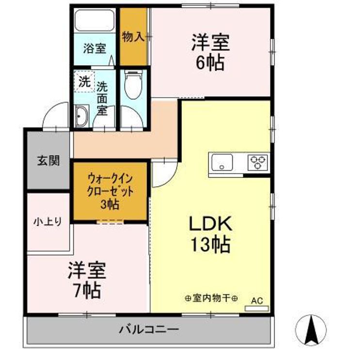 メゾン小柳101の間取り