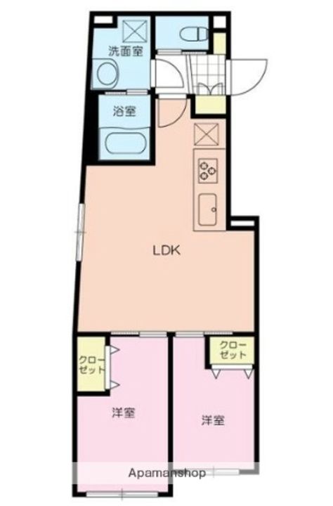 東京都杉並区高井戸東3丁目の賃貸マンションの間取り