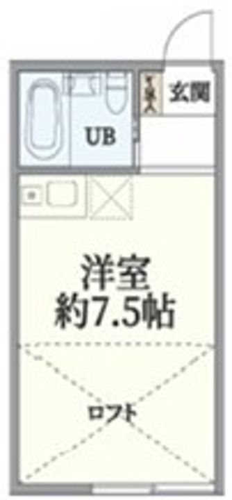 東京都小平市小川町1丁目の賃貸アパートの間取り
