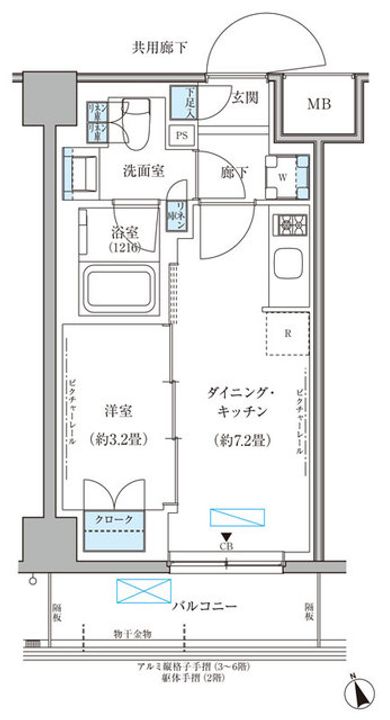 パークアクシス文京本郷の間取り