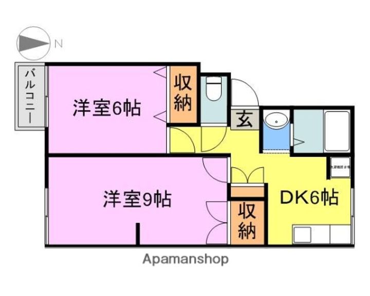 スコットハイツⅢの間取り