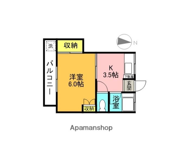 東京都杉並区南荻窪3丁目の賃貸アパートの間取り