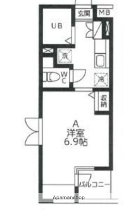 東京都杉並区荻窪3丁目の賃貸マンションの間取り