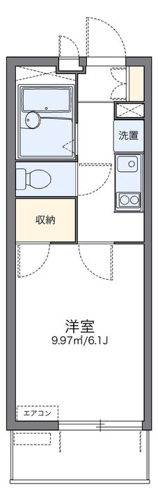 レオパレス元住吉桜下の間取り