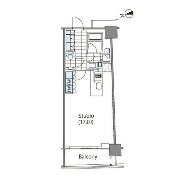 コンフォリア新宿イーストサイドタワーの間取り