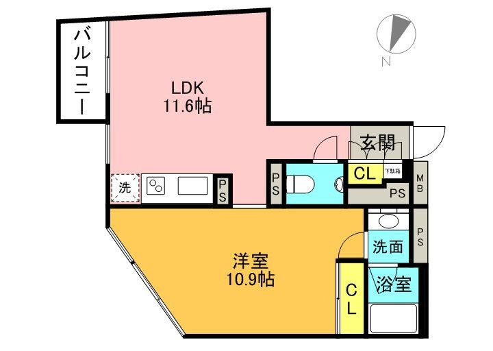 カスタリア渋谷櫻丘の間取り