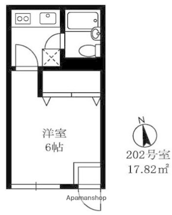 東京都品川区旗の台3丁目の賃貸アパートの間取り