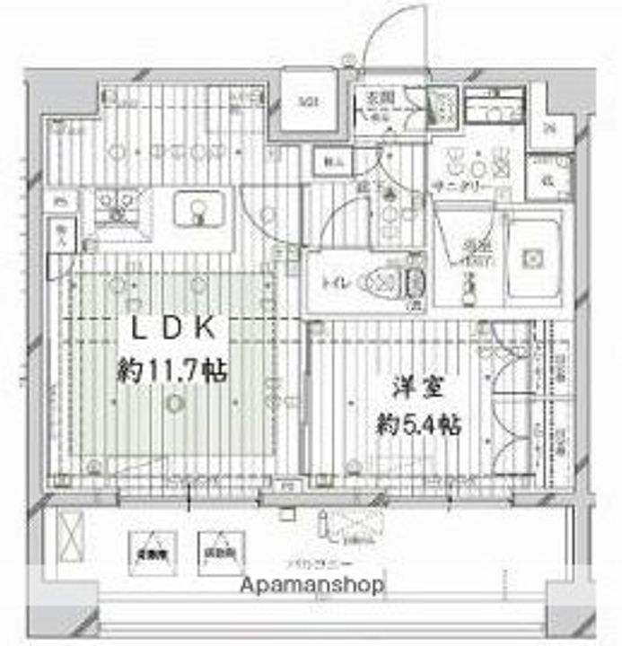 REGALIZ品川南大井PARKSIDEの間取り
