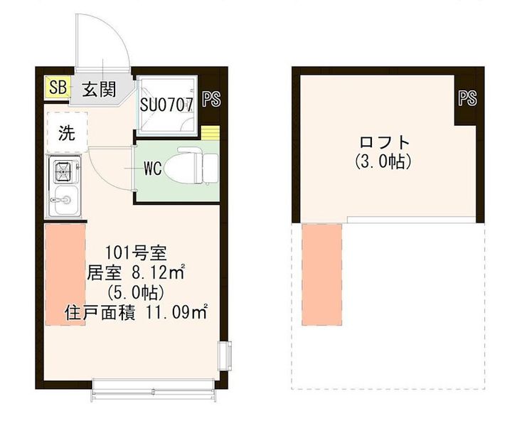 マルバ上板橋の間取り