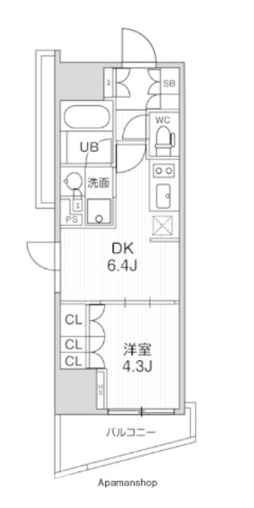 シーズンフラッツ大井町の間取り