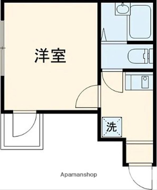 東京都足立区足立2丁目の賃貸アパートの間取り