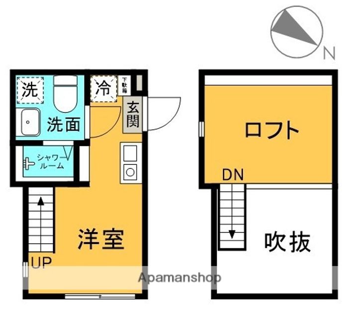 東京都葛飾区堀切2丁目の賃貸アパートの間取り