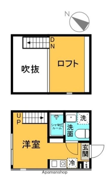 東京都葛飾区堀切2丁目の賃貸アパートの間取り