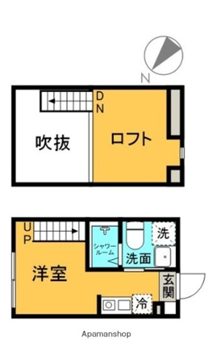 東京都葛飾区堀切2丁目の賃貸アパートの間取り