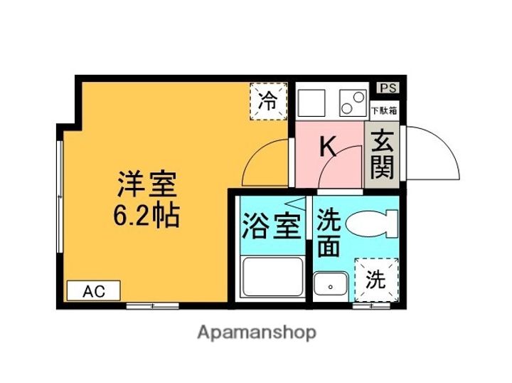 東京都葛飾区堀切2丁目の賃貸アパートの間取り