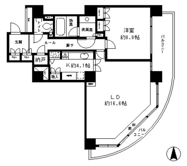 リバーポイントタワーの間取り