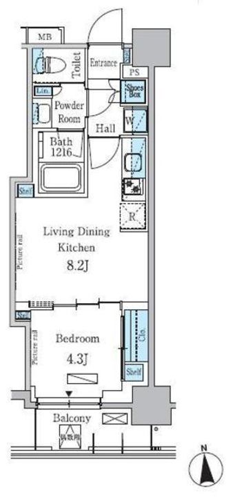パークアクシス学芸大学レジデンスの間取り