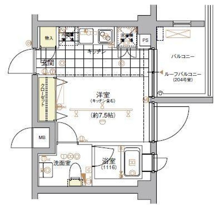 FORTIS池上の間取り