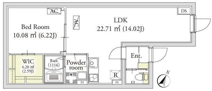 カーサフェリーチェ自由が丘の間取り
