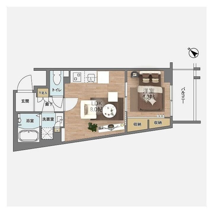 ウェルスクエア中目黒Ⅱの間取り