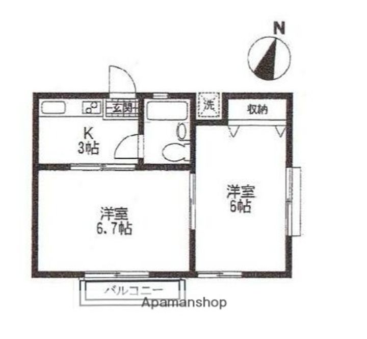 コーポ平野(連絡不要決まったら連絡する)の間取り