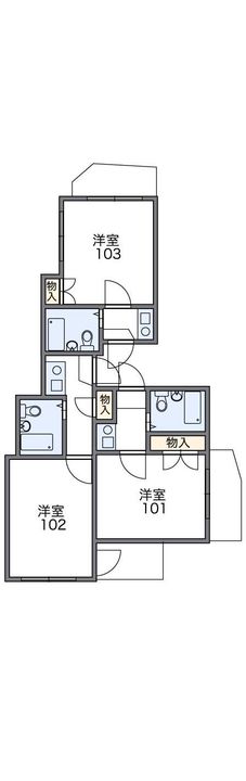 レオパレスTANAKAの間取り
