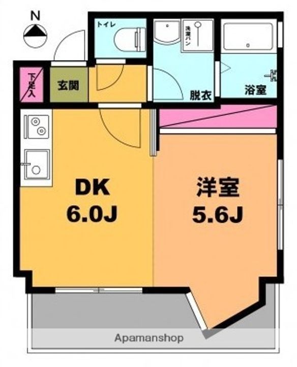 月村マンションNO.6の間取り