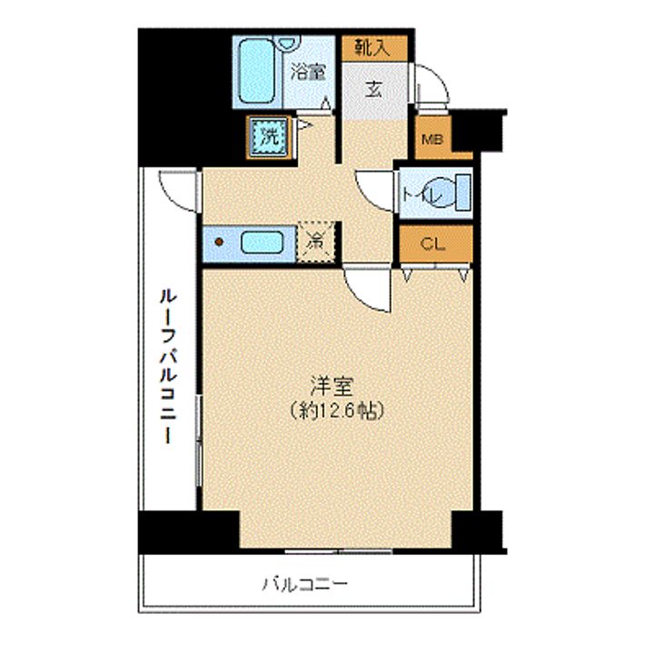 東京都港区三田5丁目の賃貸マンションの間取り