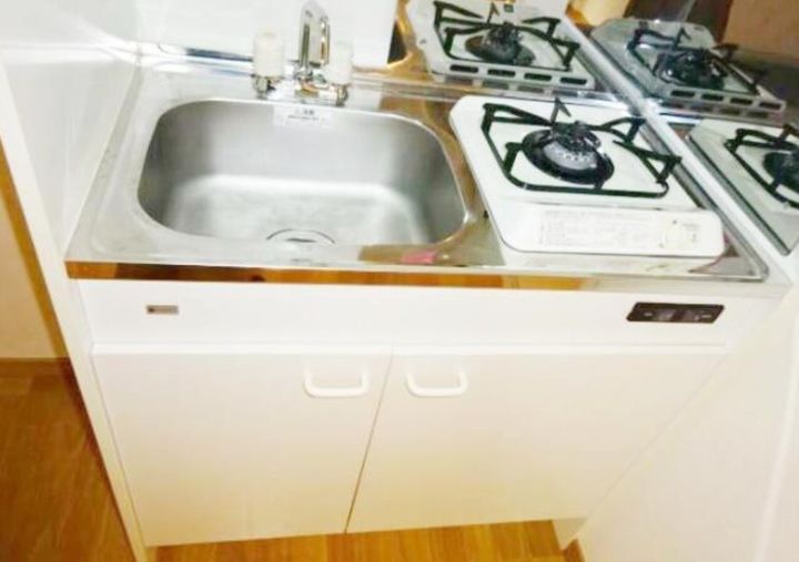 東京都大田区大森北6丁目の賃貸アパートのキッチン