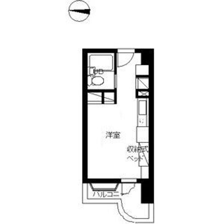 インペリアル南麻布サテライト531号室の間取り