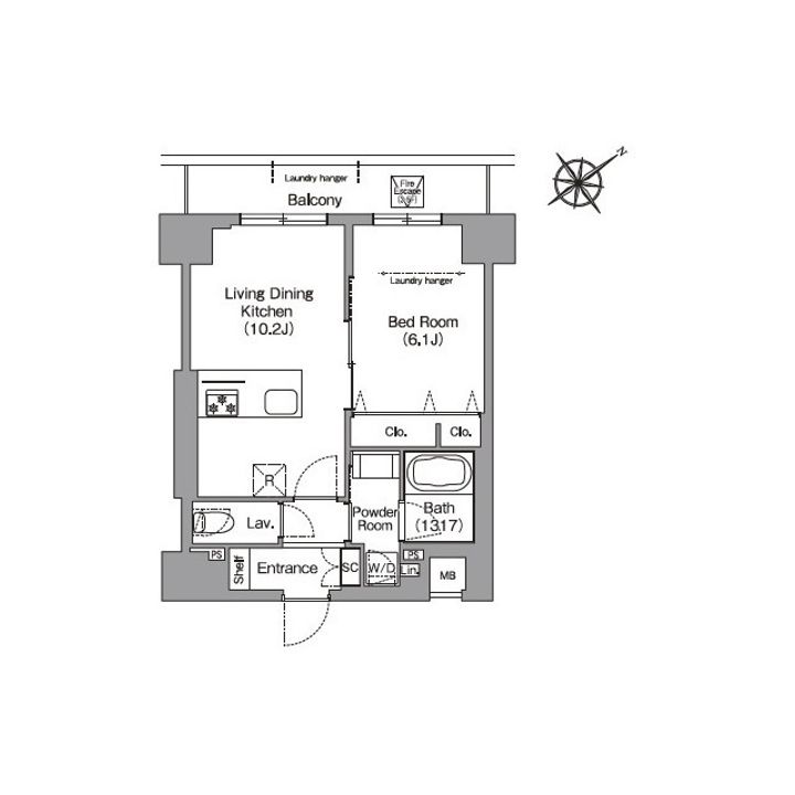 HF押上レジデンスの間取り