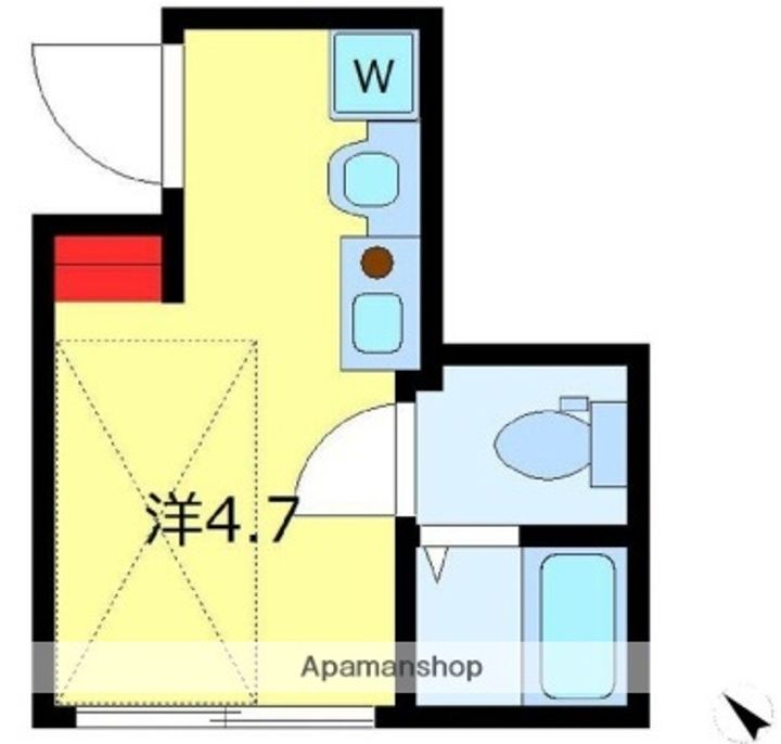 東京都世田谷区大原1丁目の賃貸マンションの間取り