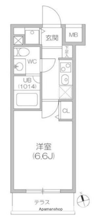 東京都杉並区上高井戸2丁目の賃貸マンションの間取り