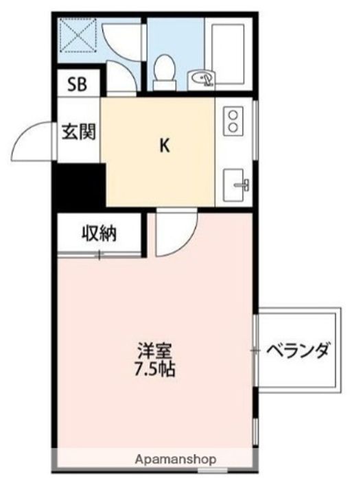 東京都西東京市新町5丁目の賃貸マンションの間取り