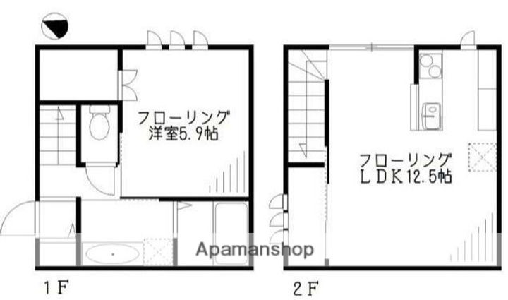 南荻窪4丁目メゾネットの間取り
