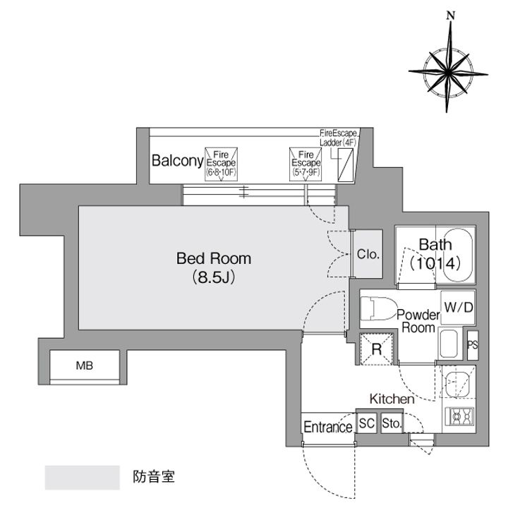 コンフォリア・リヴ森下MUTIOの間取り