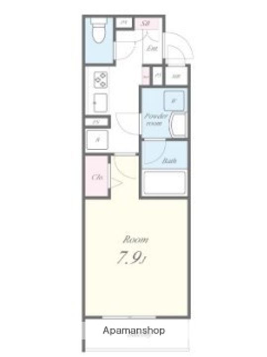 東京都荒川区南千住3丁目の賃貸アパートの間取り