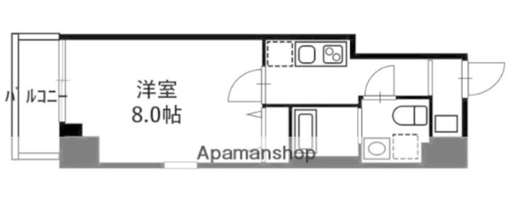 東京都江東区亀戸3丁目の賃貸マンションの間取り