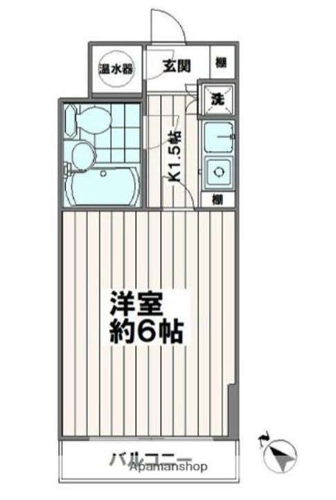 東京都豊島区東池袋2丁目の賃貸マンションの間取り