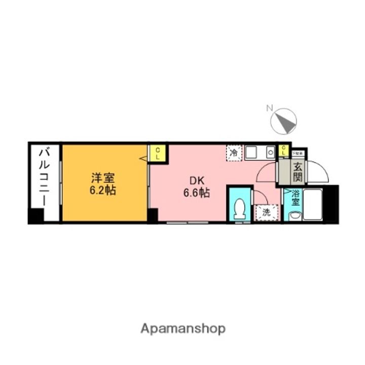 東京都豊島区北大塚2丁目の賃貸マンションの間取り