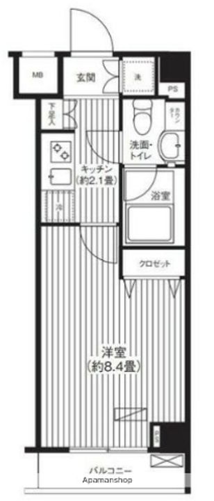 グランハイツ東中野の間取り