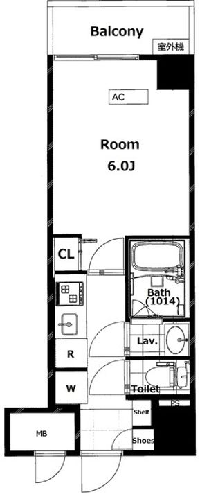 東京都北区上十条5丁目の賃貸マンションの間取り