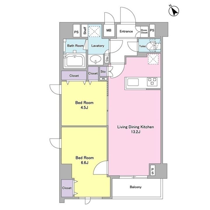 デルックス田端の間取り