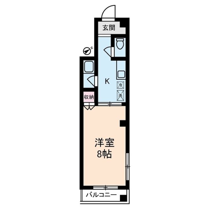 東京都豊島区池袋本町2丁目の賃貸マンションの間取り