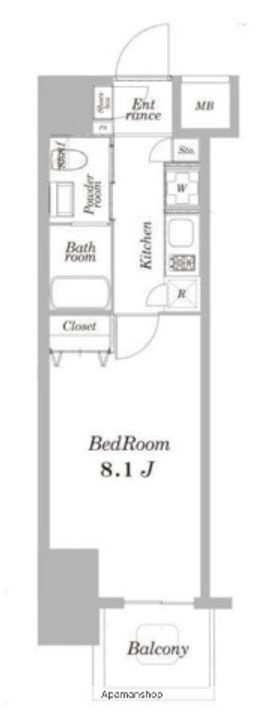 東京都豊島区南大塚2丁目の賃貸マンションの間取り