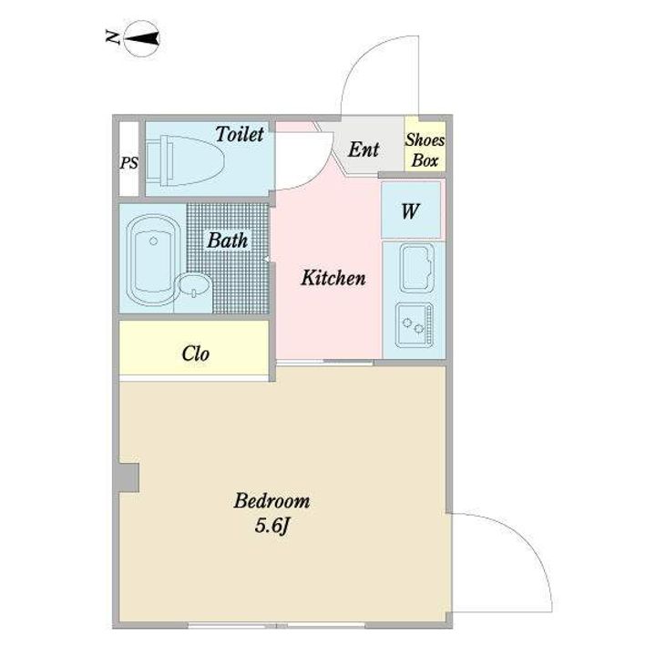 東京都練馬区桜台1丁目の賃貸マンションの間取り