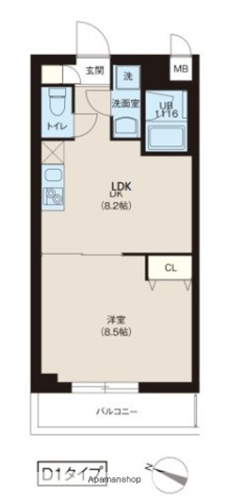 レオーネ志村坂上の間取り