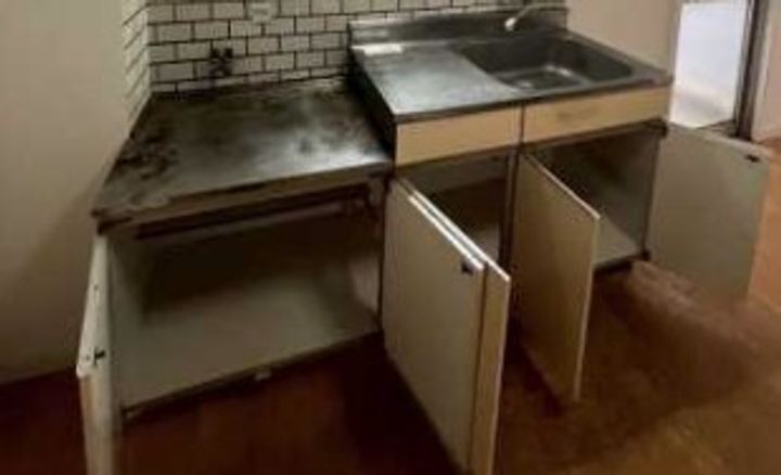 東京都世田谷区太子堂4丁目の賃貸アパートのキッチン