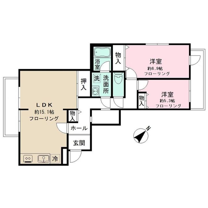 OPAL上野毛の間取り